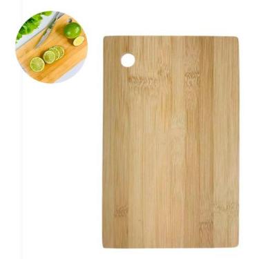 Imagem de Tabua De Corte Para Mesa Feito De Bambu Churrasco Grill C/furo - GabiJ