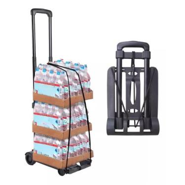 Imagem de Carrinho De Mão Dobrável Compacto 2 Rodas Suporta Até 40kg - Globalmix
