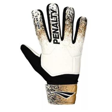 Imagem de Luva De Goleiro Penalty Delta 1 XXIII - Juvenil, 6, Branco, Dourado