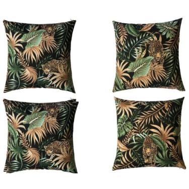 Imagem de Kit 4 Capas de Almofada Impermeável Belize Zíper Invisível 45cmx45cm -