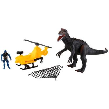 Imagem de Playset Dinossauro Dinopark Hunters Resgate - Bee Toys 4 Peças