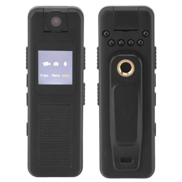 Imagem de Câmera Corporal Policial, Mini Câmera Corporal, Gravação de áudio e Vídeo, Câmera Usada No Corpo Com Montagem Magnética, 1080P HD Mini Câmera Infravermelha Noturna Com Visão