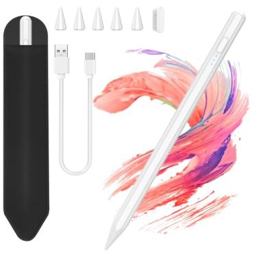 Imagem de COO Caneta Stylus para Apple iPad 2018-2023 com rejeição de palma, carregamento rápido de 30 minutos, iPad Pencil para iPad Pro 11/32.8 cm, iPad Air 3/4/5, iPad mini 5/6th, iPad 6/7/8/9/10