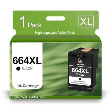 Imagem de Cartucho de tinta preto 664XL de substituição para HP 664 664XL para impressora DeskJet Ink Advantage 2135 1115 2675 3635 3775 (1 preta)