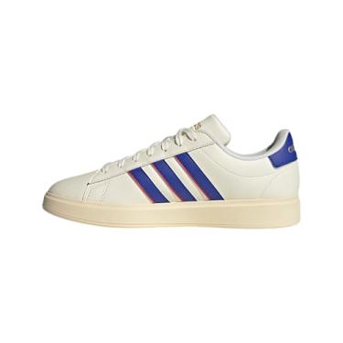 Imagem de adidas Grand Court 2.0 Tênis masculino, Branco/azul lúcido, melhor escarlate, 4