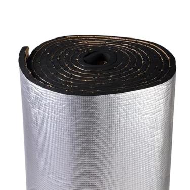 Imagem de HSWC-TERMINAL Tapete Isolante de Isolamento Acústico para Carro- 394 Mil 10,8 Pés Quadrados Pe Espuma Material Isolante de Som e Barreira de Calor para Capô Do Motor, Teto, Porta e (, Preto)