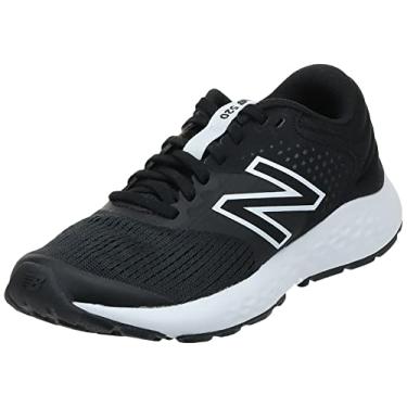 Imagem de New Balance Tênis de corrida feminino 520 V7, Preto/branco, 6 Wide