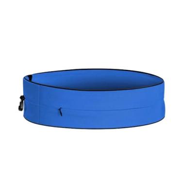 Imagem de Cinto de corrida para mulheres e homens, pochete de corredores. Bolsos com zíperes. Cinto de dinheiro oculto para viagens. Cintura elástica fina e fina para maratona. Cinto de suporte de telefone para