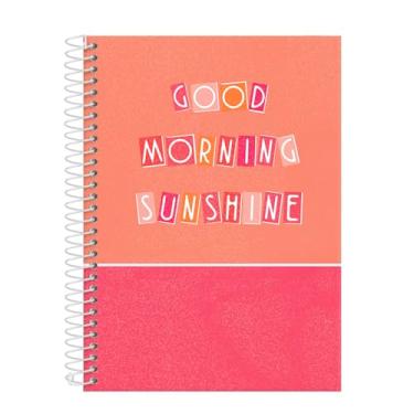 Imagem de Caderno Colegial 15 Matérias Euforia Good Morning Sunshine Coral