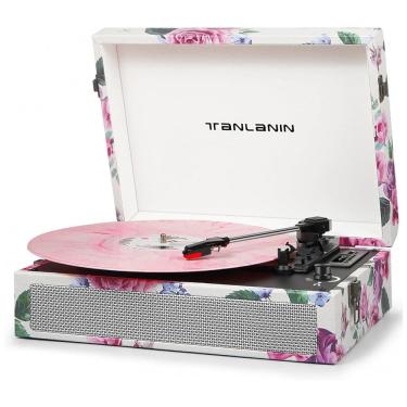 Imagem de Toca Discos Vintage com 3 Velocidades, Alto Falantes Embutidos, Gravação USB e Entrada...
