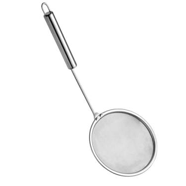 Imagem de Colheres de Aço Com Alça Longa para Fritar Alimentos Filtro de óleo de Soja Colher de Skimmer Colher de Filtro de Impurezas para Espuma Flutuante Gordura de Gordura Colher de