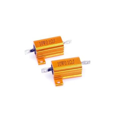 Imagem de LM YN 10 Watt 0,1 Ohm 5% Resistor de Corda Elétrica Resistor de Alumínio Ouro para Inversor Luzes LED Divisor de Frequência Servo Indústria Controle Industrial 2 peças