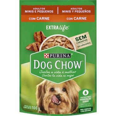 Imagem de Kit com 15 unidades - Ração Úmida Cães Adultos Pequenos DOG CHOW Carne