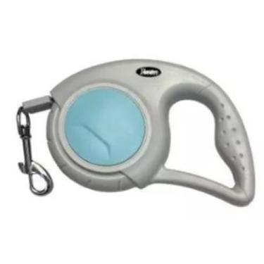 Imagem de Coleira Guia Retrátil 5 Metros Pets Cachorro Cães Resistente Com Trava