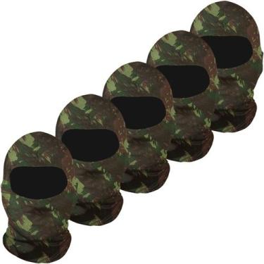 Imagem de Kit 5 balaclavas balaclava touca toca ninja bandana UV50+ - EX311, Ver