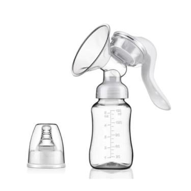 Imagem de Extrator Manual de Leite Materno Ergonômico Silicone Qualidade Portátil Zabinno®