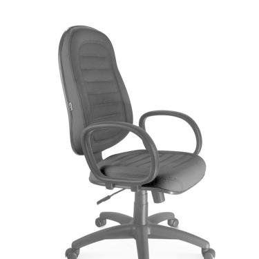 Imagem de Cadeira Giratória Presidente Tescaro com Braço - Tes0432pt52pt Preto