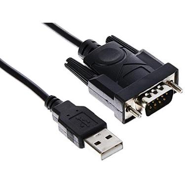 Imagem de Cabo Adaptador Serial RS-232 x USB A Macho 0, 8m CBUS0016 Preto STORM, Storm, Cabos para computadores e notebooks