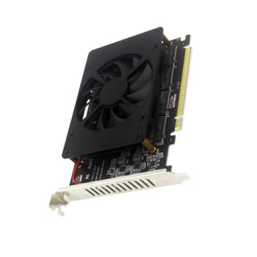 Imagem de Alta velocidade PCIE X16 NVME M.2 MKEY SSD RAID matriz adaptador divisor cartão controlador de expansão