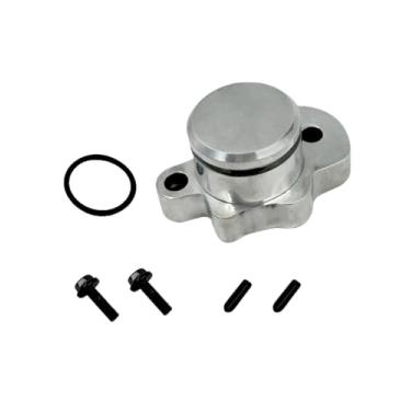 Imagem de Tampa do plugue da bomba de óleo adequada para modelos Yamaha PW50 PW80 Y-Zinger 1981-2024, com tampa de plugue, anel de vedação, 2 peças de tampa de porta, 2 peças de parafusos de montagem