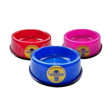 Imagem de Comedouro Pesado Para Gatos 120ml Sortidos Com 6 Unidades - Mr Pet
