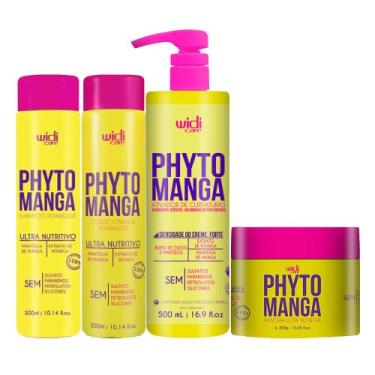Imagem de Kit Widi PhytoManga Curvas Shampoo, Condicionador, Ativador Pesado, Má