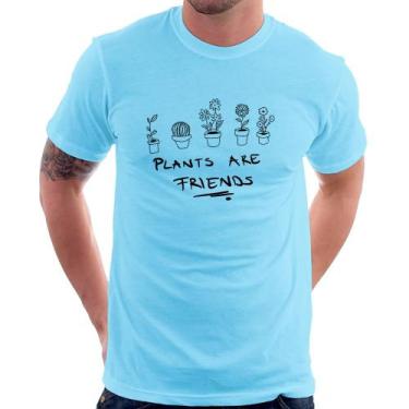Imagem de Camiseta Plants are Friends - Foca na Moda, Azul bebê, G