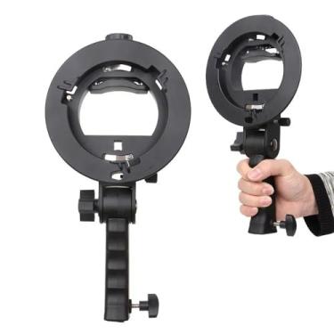 Imagem de Suporte para Flash Speedlite em Tripés de Iluminação Softbox Sombrinha e Bowens Fotoparts Preto