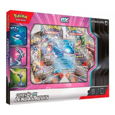 Imagem de Box Pokémon Lendas Azuis Kyogre com 49 Cartas 10152 35266 KYO - Copag