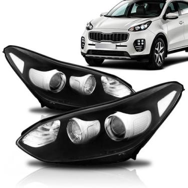 Imagem de Farol Sportage 2017 a 2019 Eletrico C Motor C Projetor C Led - TYC, Di