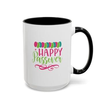 Imagem de Caneca de café colorida da Páscoa, caneca festiva para celebração da Páscoa, presente para feriados judaicos, copos de férias, 325 g, 425 g