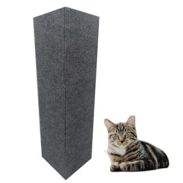 Imagem de Protetor de Parede Arranhador para Gatos, Canto de Parede, Carpete Cinza