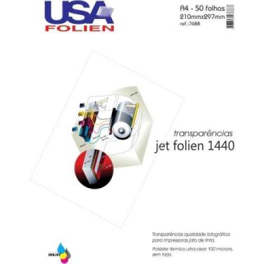 Imagem de Transparência Inkjet A4 S/Tarja 100 Micras - Usa Folien