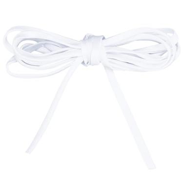 Imagem de WEBEEDY Vestido de noiva feminino de 190,5 cm, laço nas costas, corpete de cetim com fita ajustável, alças brancas para substituição de zíper ou botões, 2 peças de 381 cm totalmente