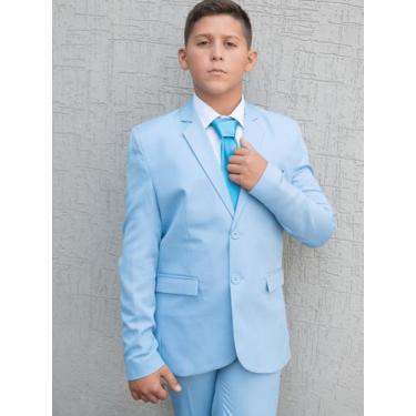 Imagem de Terno Social Infantil Slim Otima Qualidade Diversas Cores - Nero, Azul