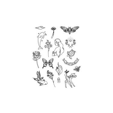 Imagem de Tatuagens de melhores amigas, borboletas com correntes de tartarugas-mariposas, tatuagens de borboletas, resiliência, duram de 1 a 2 semanas, são resistentes à água, parecem tatuagens reais,18 x 11 cm