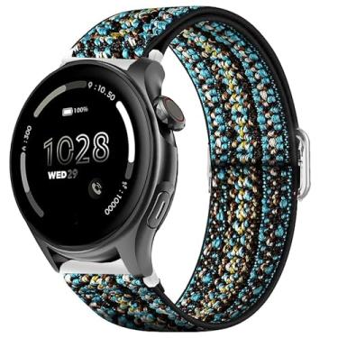 Imagem de Pulseira de relógio inteligente Cubitt Viva Pro, pulseira de substituição ajustável de nylon elástico Lamshaw compatível com relógio inteligente Cubitt Viva Pro, Viva, Aura Pro, Aura (céu azul