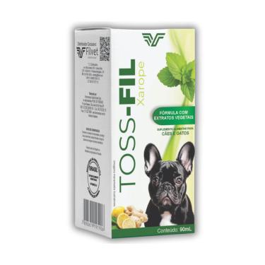 Imagem de Antitussígeno Toss-fil Xarope Natural Cães Gatos 90ml Filvet