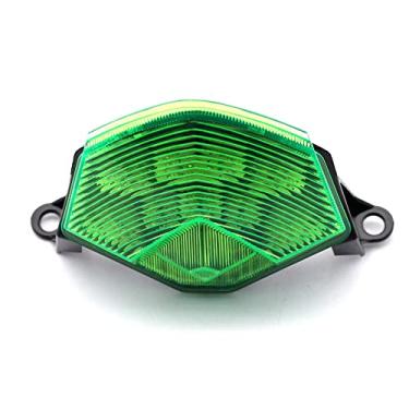 Imagem de Acc-Creativity Luz traseira de motocicleta luz de parada de freio de corrida integrada lâmpada de seta compatível com Kawasaki ZX-10R 2008-2010 ZX-6R 636 2009-2010 Z750 Z1000 2007-2009 (verde)