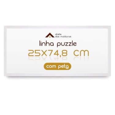 Imagem de Moldura para Quebra Cabeça Grow Puzzle 500 Peças 25x74,8 com Proteção Petg (Caramelo)