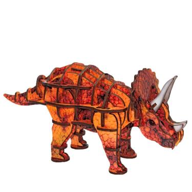 Imagem de Quebra Cabeça Planet Adventure 3d - Triceratops - 5452 - Brincadeira De Criança