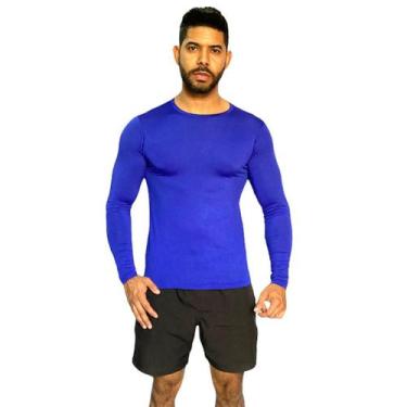 Imagem de Camisa Térmica Masculina Blusa Térmica Proteção UV Fator 50+ - Traspad