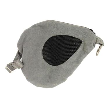 Imagem de Baoblaze Bolsa de transporte para hamster, bolsa de mão, suprimentos, armazenamento, ventilação leve, de ombro portátil para animais pequenos, Cinza