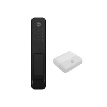 Imagem de Combo Fechadura Digital Solis Biométrica Senha e Cartão Yale