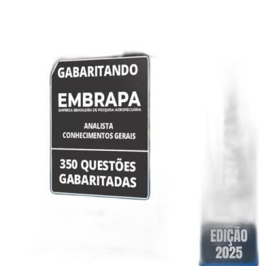 Imagem de Caderno Testes Embrapa 2025 - Analista Conhecimentos Gerais - Apostila