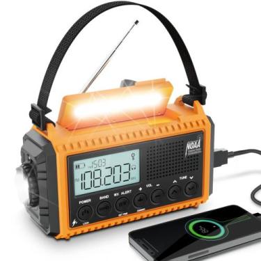 Imagem de Rádio de emergência Rádio meteorológica digital Mesqool 5000 com AM/FM