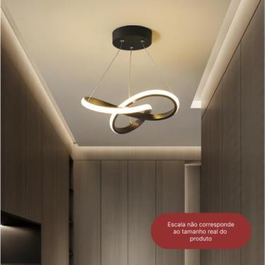 Imagem de Luminária De Teto Plafon Led Moderna Lustre para Corredor Sala Quarto 