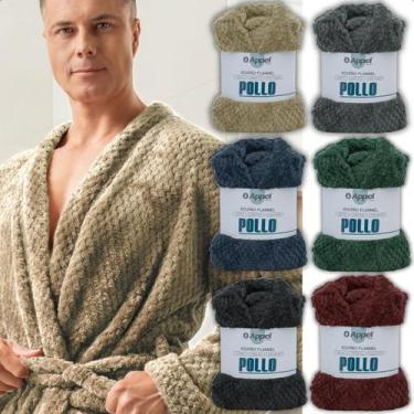 Imagem de Roupão Masculino Adulto Pollo Microfibra Flannel Manga Longa - Appel, 
