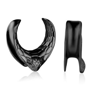 Imagem de LOMISS ALARGADOR AÇO CIRÚRGICO PVD COBRA DE ENCAIXE (PRETO, 10MM)