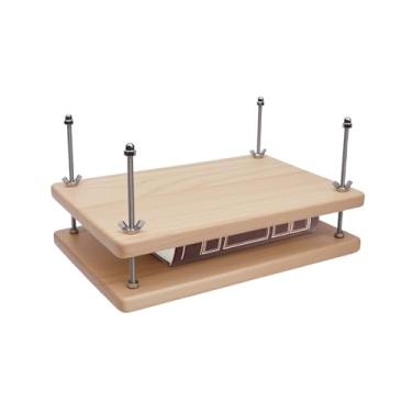 Imagem de eZAKKA Prensa de livros de madeira para encadernação de livros, máquina de encadernação portátil para iniciantes suprimentos de encadernação